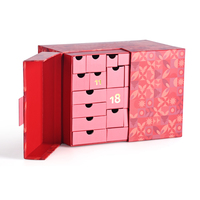 Boîte Recyclable Cadeau Design Personnalisé Fait Main Design Rigide Boîte Calendrier De L'Avent De Luxe Personnalisé Avec Petit Tiroir