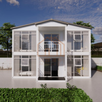 Maison conteneur respirante à assemblage rapide, en kit, insonorisée, design moderne, structure en acier pour ferme, hôtel, appartement