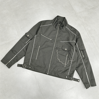 Ensemble survêtement homme YSJY de haute qualité, veste coupe-vent et pantalon en nylon réfléchissant imperméable pour le sport et les activités de plein air