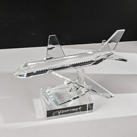 Avion personnalisé de haute qualité Modèles en cristal personnalisés Prix Souvenirs professionnels Autres objets artisanaux en cristal