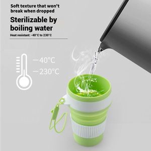 Botella de Agua Plegable, Taza de Silicona Ligera, Taza de Café Portátil con Tapa - Product Image 5
