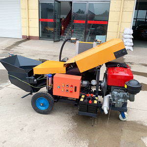 Mini <span class=keywords><strong>pompe</strong></span> à béton diesel sur remorque, haute efficacité, 18 m/h, portée verticale de 240 m, garantie de 2 ans, équipement de construction - Product Image 5