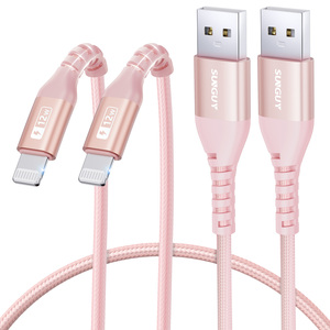 Cable USB de Carga Rápida SUNGUY Tipo A, Trenzado de Nailon, 2m, con Conector Tipo-C, Ecológico, Garantía de 3 Años, Precio de Fábrica - Product Image 6
