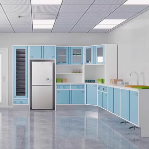 <span class=keywords><strong>Armoire</strong></span> de Rangement Médical - Comptoir de Distribution pour <span class=keywords><strong>Pharmacie</strong></span> Hospitalière et Clinique avec Base en Acier Inoxydable et Roulettes - Product Image 4