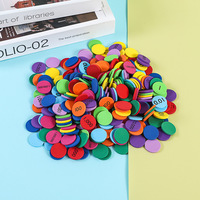 300 Pièces de Matériel Pédagogique Montessori Codé par Couleurs : Compteurs de Valeur Décimale, Disques Numériques en Mousse, Jouet Éducatif pour Enfants