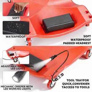 Tabla de reparación de vehículos con luz LED, herramienta de mantenimiento de servicio automotriz con piezas de repuesto para patinetas, equipo de reparación de carrocerías - Product Image 3