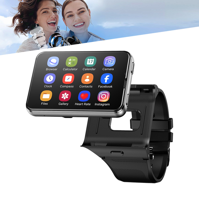 Wholesale Smart Watch With Sim Card 4G LTE 4GB 64GB 2300mAh GPS WIFI Heart Rate Monitor Fitness Tracker Dual Camera Video Call