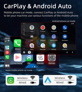 Bqcc 1din 7 "HD IPS có thể thu vào màn hình xe máy nghe nhạc đầy màu sắc ánh sáng Carplay <span class=keywords><strong>wifi</strong></span> <span class=keywords><strong>Wifi</strong></span> BT AUX mirrorlink RDS USB sạc nhanh 9901 - Product Image 3