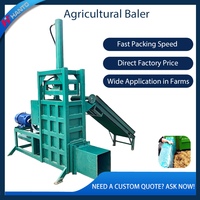 Compacteur de biomasse polyvalent, modèles personnalisables, presse à balles verticale robuste pour foin, construction solide pour l'exportation vers l'Europe et l'Amérique