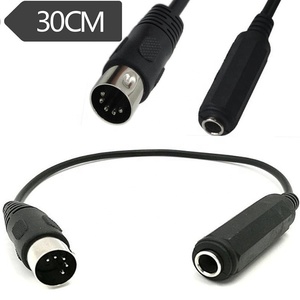 1/4 "(6.35mm) femelle <span class=keywords><strong>TRS</strong></span> à DIN 5 broches mâle <span class=keywords><strong>MIDI</strong></span> câble adaptateur connecter câble d'extension Audio stéréo pour clavier <span class=keywords><strong>MIDI</strong></span> - Product Image 6