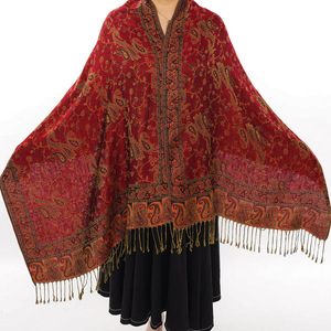 Spring Autumn Winter Travel Fringed <strong>Scarf</strong> Popular in Stock Fashion Ethnic Tribal <strong>Paisley</strong> Large <strong>Pashmina</strong> Poncho Long <strong>Scarf</strong> Shawls - Product Image 6