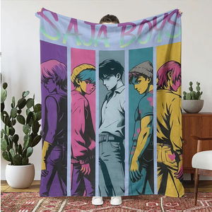 Nueva Manta <span class=keywords><strong>de</strong></span> Lana Suave Personalizada al por Mayor <span class=keywords><strong>de</strong></span> Anime Kpop Demon Hunters K Pop Witch Hunt Team para el Hogar, la Oficina, Niños y Estudiantes - Product Image 5