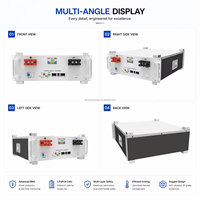 Batterie de stockage solaire LiFePO4 5,12 kWh 51,2 V 100 Ah, montable en rack 19 pouces, extensible, avec BMS intelligent, 6000 cycles, certifiée CE, garantie 5-10 ans