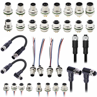Connecteur M8 4 broches mâle/femelle, prise étanche IP67 pour montage sur panneau, anti-poussière, pour câble industriel, connecteur M12 4 broches