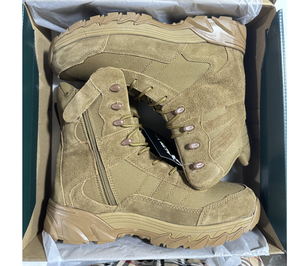 Bottes tactiques sportives légères TSB204 en cuir de vachette suédé marron coyote pour l'été, le désert, le camping et le combat - Product Image 2