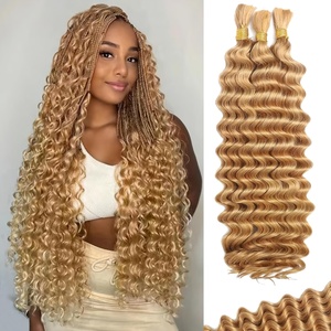 100g de Cabello Humano Castaño a Granel para Trenzas, Rizos Franceses, Trenzas Boho, Extensiones de Cabello Rizado y Voluminoso Romance, 16-26 Pulgadas <span class=keywords><strong>Bobbi</strong></span> - Product Image 2
