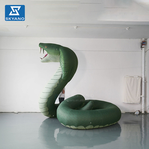 Décoration de scène personnalisée avec serpent gonflable <span class=keywords><strong>géant</strong></span> vert Cobra - Product Image 3