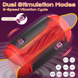 Masturbador Masculino Eléctrico y Manual, Copa Realista con Labios Rosados, Estimulador Oral con Textura Espiral, Juguetes Sexuales para Hombres - Product Image 5