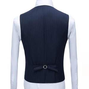 Costumes d'affaires pour hommes sur mesure en gros, costumes de cérémonie, smoking de marié, velours anti-froissement, fermeture éclair - Product Image 3