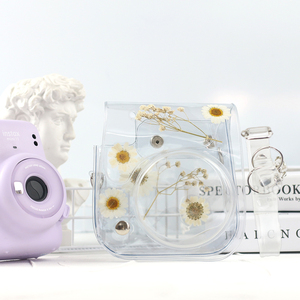 Étui transparent en PVC pour <span class=keywords><strong>appareil</strong></span> <span class=keywords><strong>photo</strong></span> Instax <span class=keywords><strong>Mini</strong></span> 8 <span class=keywords><strong>9</strong></span> 11 avec bandoulière réglable et poche - Product Image 1