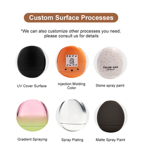 Dễ Thương 6ml trứng hình <span class=keywords><strong>ABS</strong></span> nhựa Lip Balm ống cao cấp thiết kế với phong cách thoải mái biểu tượng tùy chỉnh Son môi <span class=keywords><strong>container</strong></span> cho mỹ phẩm - Product Image 2