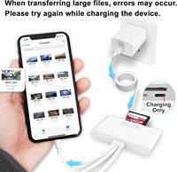 Lector de Tarjetas de Memoria 5 en 1, Adaptador USB OTG y Lector de Tarjetas TF/SD para Dispositivos Móviles USB C y USB