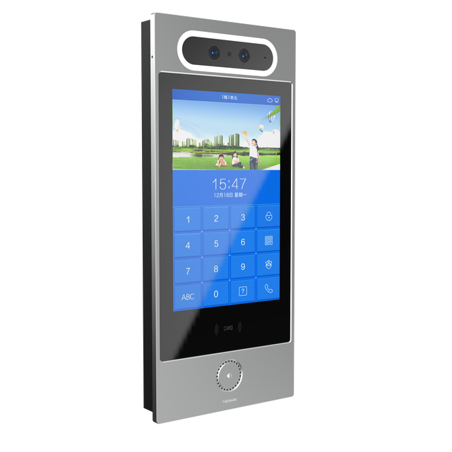 TAICHUAN 10-Inch IP Video Intercom POE Face Recognition 4G Sim Card Remotely Unlock Access Control Supports Motion Detection