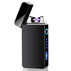 Encendedor de Cigarrillos K258 con Pantalla LED, Carga USB, Encendedor de Pulso, Doble Arco, Resistente al Viento, Encendedor Electrónico - Product Image 5