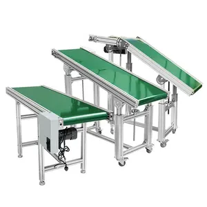 청소가 용이한 조립 라인 벨트 컨베이어 소형 경사 사출 성형기 컨베이어 벨트 기계 - Product Image 1