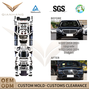 <span class=keywords><strong>Kit</strong></span> carrosserie large 1:1 S450 W222 à W223, ensemble complet en PP, pare-chocs avant et arrière, capot, ailes, conversion pour Classe S W222 2014-2020 - Product Image 2