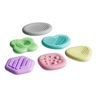 Lot de 6 pierres sensorielles anti-stress en silicone sans BPA avec boîte de rangement pour enfants et adultes atteints d'autisme, de TDAH, de stress et d'anxiété