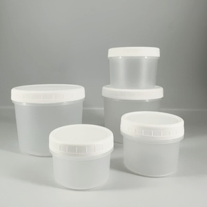 Contenedor de Almacenamiento de Alimentos de Plástico con Tapa de Rosca de 200 ml, Recipiente Hermético para Cocina, Tarro para Salsas, Sopas y Alimentos, Apilable, Transparente - Product Image 5