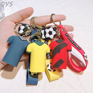 Llavero Personalizado QYS de PVC 3D con Diseño de Jugador de Fútbol, Anillo de Goma con Camiseta Deportiva de Dibujos Animados, Recuerdo, Regalo - Product Image 4