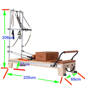 Tour de Pilates commerciale haut de gamme en bois d'érable, sur mesure, <span class=keywords><strong>pour</strong></span> studio de gym/<span class=keywords><strong>yoga</strong></span>/pilates, avec barres mobiles et réglables <span class=keywords><strong>pour</strong></span> la santé - Product Image 2
