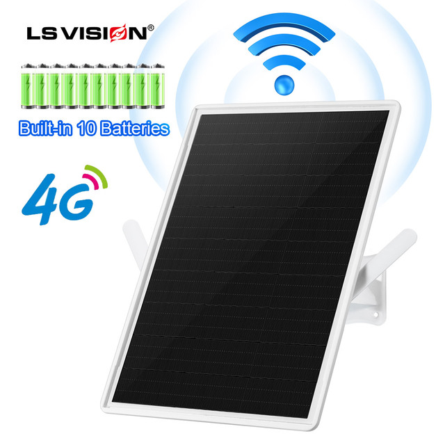LS VISION 4G Router Solar Panel Outdoor Wireless 4G LTE Sim Card WIFI Router 20000mAh Battery 24h 7 Days Working