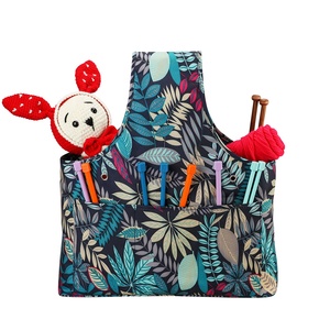 2020 Thiết Kế Mới Không Thấm Nước Xách Tay Dung Lượng Lớn Đan Và Móc Móc Lưu Trữ Túi Lưu Trữ Sợi Tote - Product Image 1