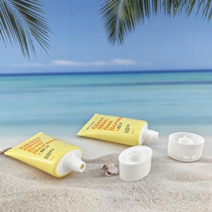 Tube ovale en plastique de haute qualité pour contenant de crème solaire, emballage cosmétique vide, tube souple à presser Kylie. - Product Image 2