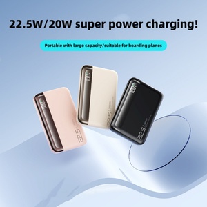Batterie externe portable avec écran numérique 20000 mAh, charge rapide PD 22,5 W, capacité 10000 mAh, double sortie USB Type-C - Product Image 2