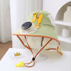 Wholesale <b>Summer</b> Fan <b>Hats</b> for Children Sun Protection Bucket <b>Hat</b> <b>Summer</b> Solar Fan Fisherman <b>Hat</b> - Product Image 6
