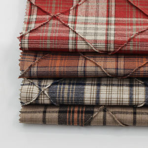 Производство одежды, окрашенная плетеная ткань в клетку, 100% хлопчатобумажная жаккардовая клетчатая ткань для рубашек и пиджака на заказ - Product Image 2