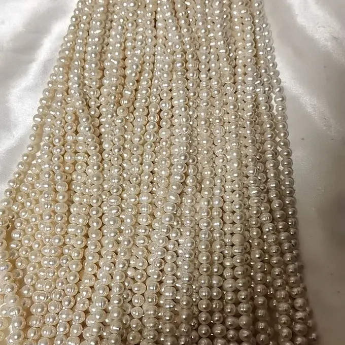 CH-LHN0903 di alta qualità naturale perle di perle di acqua dolce all'ingrosso di perle di bianco naturale perline di gioielli che fanno perle