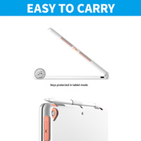 Casing Keyboard untuk iPad 10.2 inci Generasi ke-9, ke-8, dan ke-7 serta Tempat Pensil 10.2 Inci/iPad Air 10.5 inci (Generasi ke-3)/iPad Pro 10.5 inci