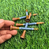 Tees de golf personnalisés en bois de bambou 54mm/70mm/83mm, bandes avec logo personnalisé, accessoires de golf