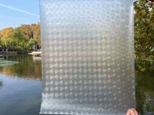 Rollo de vinilo total de 42X49 pulgadas, edificio electrostático, pantalla blanca, ventana de vidrio de Pvc, privacidad, glaseado, películas esmeriladas - Product Image 3