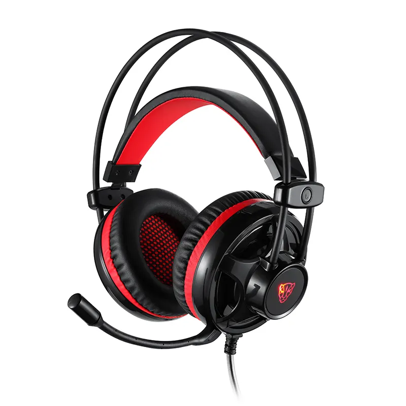 Support 3.5mm pc rvb d'écouteur d'ordinateur + micro casque de jeu filaire 7.1 gaming casque écouteur et casque