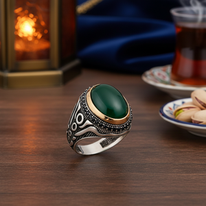 Anillo Clásico Auténtico de Circonita para Hombre, Chapado en Rodio, Plata de Ley 925, Joyería Turca al por Mayor - Product Image 3