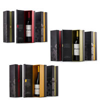 Emballage Boîte cadeau pliable de qualité supérieure pour vin Cadeau en carton Bouteille en verre de vin rouge champagne Boîte de présentation