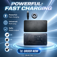 Adaptateur de chargeur rapide LiFePO4 Joyun 29,4V 11A 350W pour vélos électriques