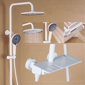 ชุดหัวฝักบัวกุญแจเปียโนทองแดงอุปกรณ์ห้องน้ำก๊อกน้ำฝักบัวอ่างอาบน้ำในห้องน้ำ - Product Image 6