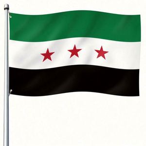 Factory Wholesale Premium 100% Polyester Eco-Friendly Custom Size Syria <b>Flags</b> Flying/Hanging Style - Product Image 6
